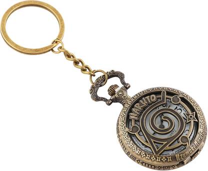 SHUBHEKSHA Naruto Theme Beautifully Designed Pocket Watch Working Clock Metallic Key Chain