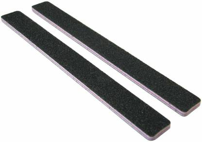 Nail File Guru Standard Black 80/80 (Lav Ctr) Square End Nail File 12 Pack