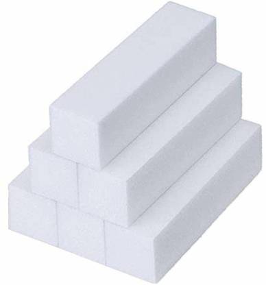 TableRe 6 Pack White Acrylic Nail Art Tips Buffer Buffing Sanding Block Files Manicure Tool