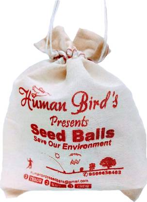 human birds Human Birds - Seed Balls Pack Of ( 300 ), Human Birds - Seed Balls (Lemon, Nimbu), Just Throw & Grow (300) Seed