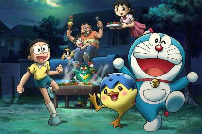 Doraemon-Nobita and the steel troops Poster Paper Print (12 inch X 18 inch, Rolled)Wall Poster Without Frame. Paper Print