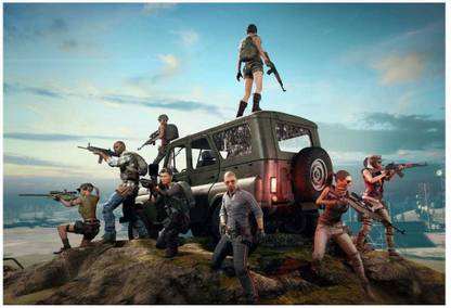 PUBG Mobile Game Digital Printed Poster- ( 19x13 inch) Paper Print