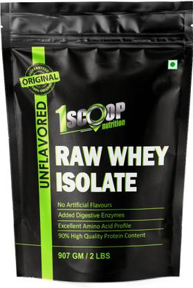 1 Scoop Nutrition Raw+Isolate Whey Protein Powder with Digestive Enzymes Whey Protein