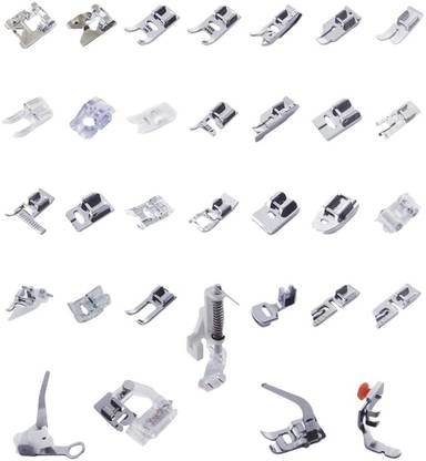 Vinayakart 32 Sewing Machine Presser Foot Feet Kit fit for Brother Singer Janome Sewing Machine Presser Foot Kits with Low Shank