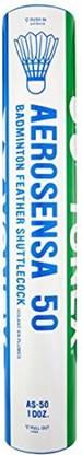 YONEX Aerosensa-50 Feather Shuttlecocks  Nylon Shuttle  - White