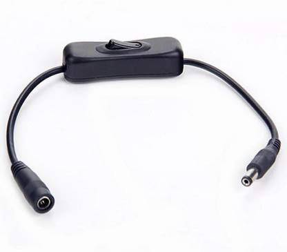 India IoT Shop IIK DC 2V Power Connector Plug Switch Extension Splitter (1 in 1 Switch) Male to Female