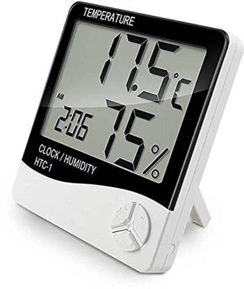Fly Buy Digital White Clock