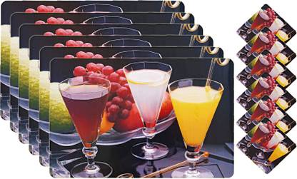 KUBER INDUSTRIES Rectangular Pack of 6 Table Placemat