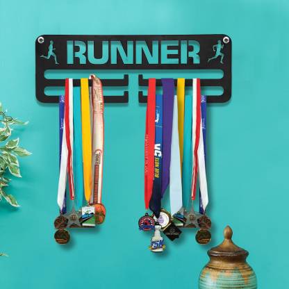 TIED RIBBONS Runner Medal Hanger for Home Wall Decoration - Wall Hanging Medal Holder Medal