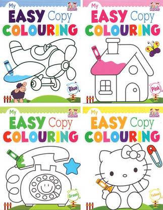 MY EASY COPY COLOURING SET OF 4 BOOKS
