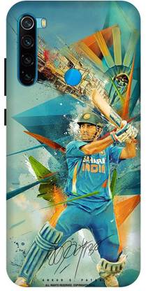 PHONE WALEY.COM Back Cover for Redmi Note 8 Cricket,MS Dhoni,