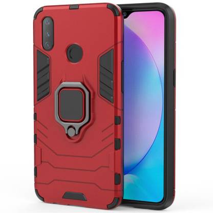 Imperium Back Cover for Realme 3 Pro (Shockproof/Rugged Armor Case with Built in Ring Stand)