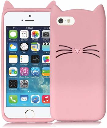 Cocklet Back Cover for Apple iPhone 5 Cat Case Cute Soft Silicone Cat Design Of Ear Meow