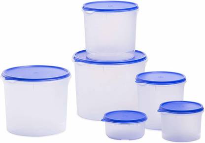 VARMORA Plastic Grocery Container  - 5.3 L, 3.7 L, 2.5 L, 1.7 L, 750 ml, 500 ml