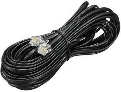 RIVER FOX Ethernet Cable 10 m 10 Meter RJ11 Telephone Modem Line Cable Wire