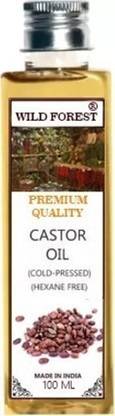 WILD FOREST Castor Seed Oil,For Getting Rid of Stretch Marks & Hair Growths Hair Oil 100 ml Hair Oil