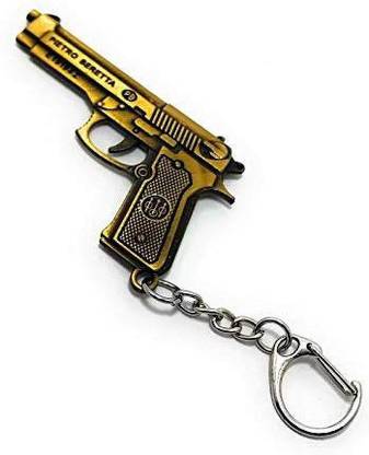 Sparsh Collection product image PUBG Battleground Gun Beretta P-92 Pistol Golden Key Chain Key Chain