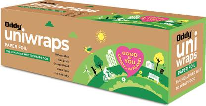 Oddy Oddy Uniwraps Food Wrapping Paper Roll - (11.5 inch x 100 Mtrs.) Shrinkwrap