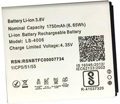 SROCK Mobile Battery For  Lyf Flame 7 1750 mAh