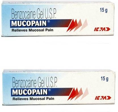 Mucopain Ulcer pain relief Gel (Pack of 2) - Regular