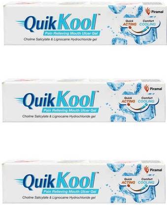 quick kool Pain relieving Mouth ulcer gel (Pack of 2) - Mint
