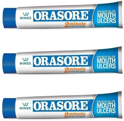 Orasore Gel for mouth Ulcer (Pack of 3) - Regular