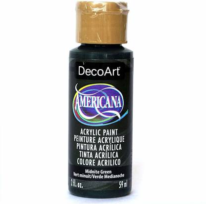 DecoArt Americana Acrylic Paint, 2-Ounce, Midnight Green