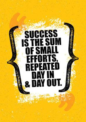 success is the sum Paper Print