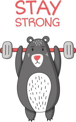 stay strong new |Motivational Poster|Inspirational Poster|Gym poster|All Time Posters|Technology Poster|Poster About Life|HomeDecorPoster|Poster for Every Room,Office, GYM|sticker paperPrint| 12x18 Inch Paper Print Paper Print