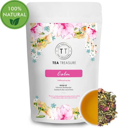 TeaTreasure Herbal Tisane Chamomile, Cinnamon, Tulsi, Lemon Herbal Tea Pouch