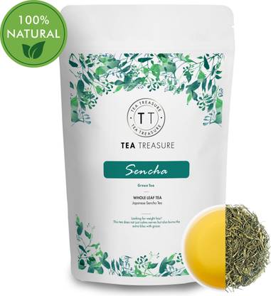 TeaTreasure Pure Sencha Tea Unflavoured Green Tea Pouch