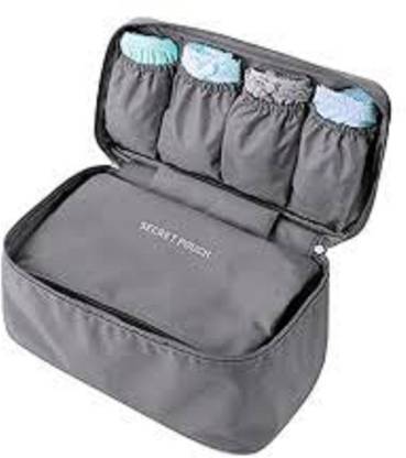 Everbuy Waterproof Travel Handy Bra Underwear Lingerie Pouch Case Travel Organizer Storage Bag-Grey