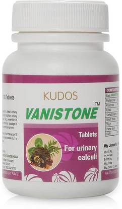 Kudos Vanistone Tablets | Ayurvedic Kidney Stone Removal Medicine - 100 Tabs