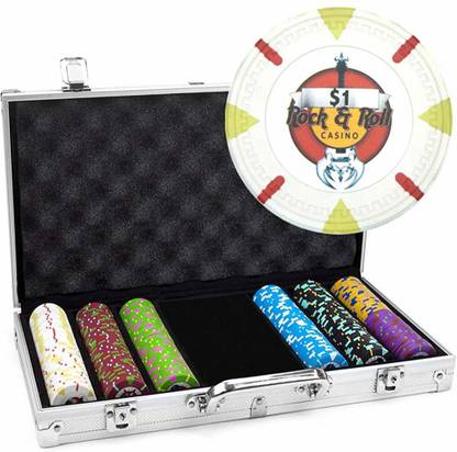 Claysmith Gaming Rock & Roll' Poker Chip Set 