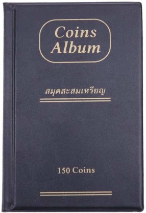 Brownrolly 60 Pockets Coin Holder Collection Coin Storage Album Book with 10 Pages for Collectors Money Penny Pocket
