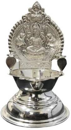 Personalisor Sterling Silver Kamatchi Velaku-150 grams Silver Table Diya