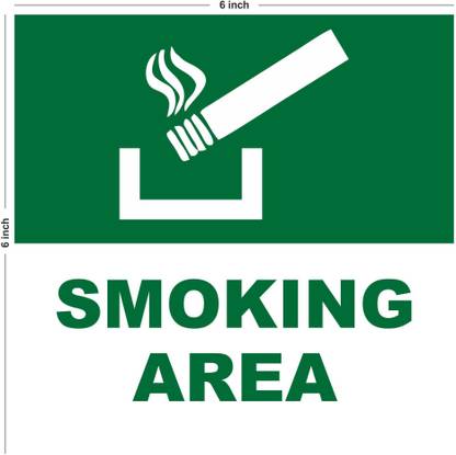 Creative Zone smoking Emergency Sign