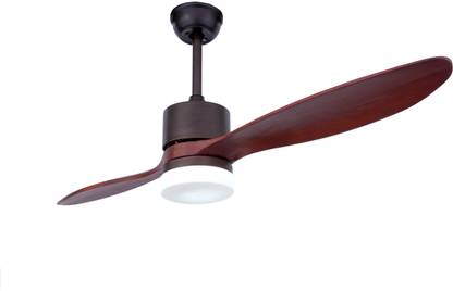 HANS LIGHTING WoodBlade Brown Remote Controlled 1350 mm Ceiling Fan