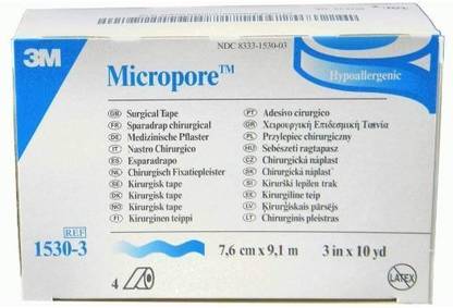 Micropore Paper Surgical Tape Standard Roll 3 X 10Yard - Box of 4 First Aid Tape