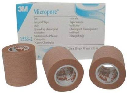 Micropore Tape 1533-2 Pack of 6 First Aid Tape