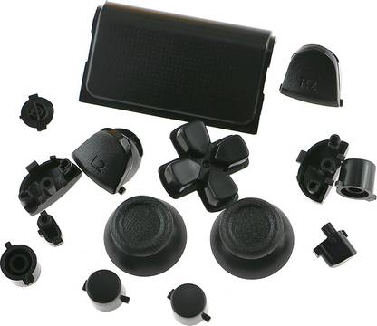 TCOS Tech PS4 Controller Button Kit L1 L2 R1 R2 Trigger Action D-Pad Key Touch Pad Replacement Set - JDS010  Gaming Accessory Kit