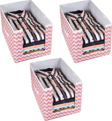 PrettyKrafts Shirt Stacker Closet Organizer - Shirts and Clothing Organizer F1223_WvPeach3