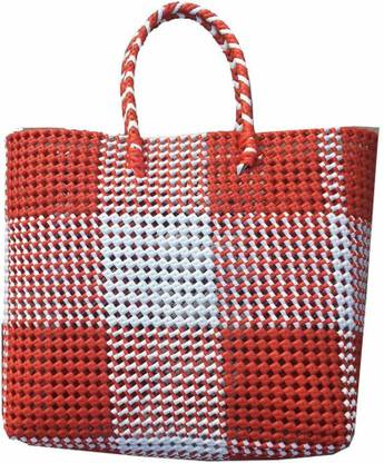 GR Trend Wire Basket / Multipurpose Bag / Reusable Plastic Straw Grocery Bag