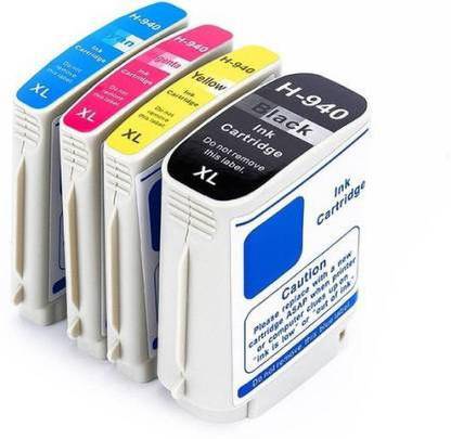 Hanat 940 XL Ink Cartridge Replacement For HP 940 XL Ink Cartridge For Use In HP Officejet Pro 8000 Printers, HP Officejet Pro 8500 All-in-One Printers Black + Tri Color Combo Pack Ink Cartridge