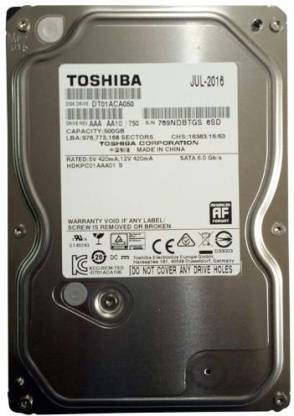 TOSHIBA DT 500 GB Laptop Internal Hard Disk Drive (HDD) (DT01ACA050)