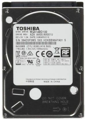 TOSHIBA Mq 1 TB Laptop Black SATA Internal Hard Disk Drive (HDD) (MQ04ABF100)