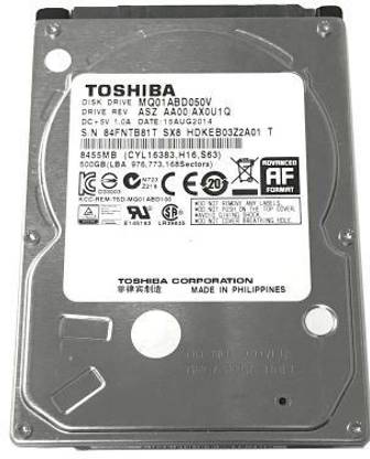 TOSHIBA Mk 500 GB Laptop White SATA Internal Hard Disk Drive (HDD) (MQ01ABD050V)