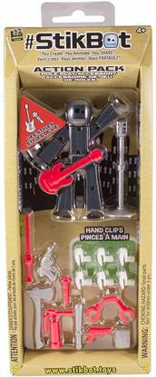 Stikbot Black Bot Red Guitar