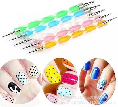 MSQ Nail 5 Screw Rod Point Drill Pen NAIL ART PEN