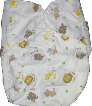 Chinmay Kids Baby Cloth Diaper Pants Adjustable Reusable Washable Printed Button Diaper for Babies/Infants/Toddlers (Age 0 to 2 Years) (Lion Print)